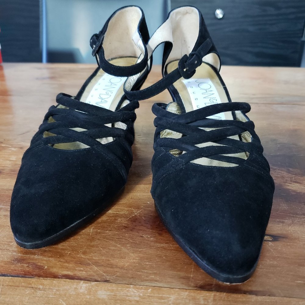Vintage Joan and David Couture Made in Italy Dressy Black Heels